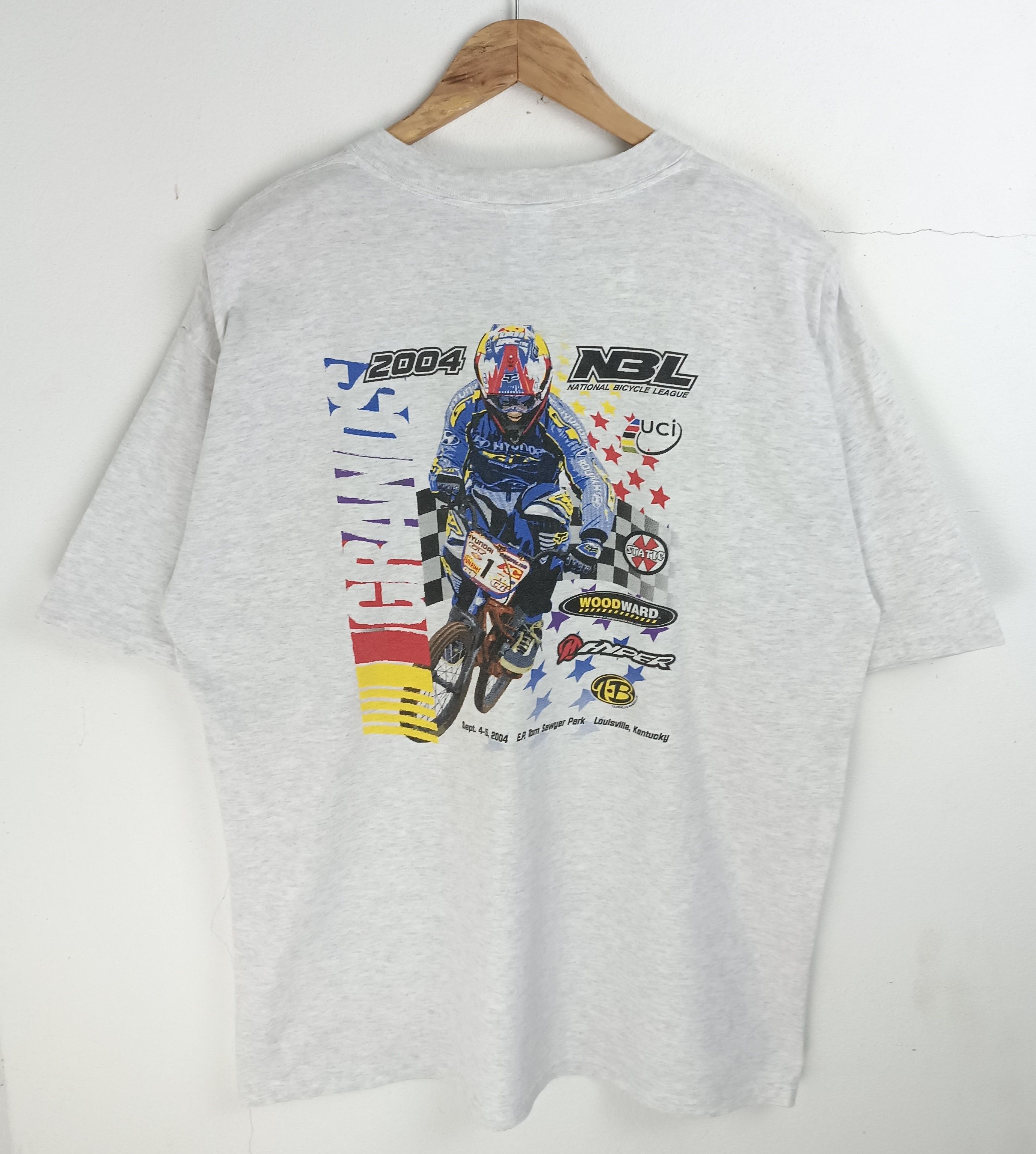 Vintage VINTAGE 2004 NBL NATIONAL BICYCLE LEAGUE MOUNTAIN BIKE TEE Size US XL / EU 56 / 4 - 3 Thumbnail