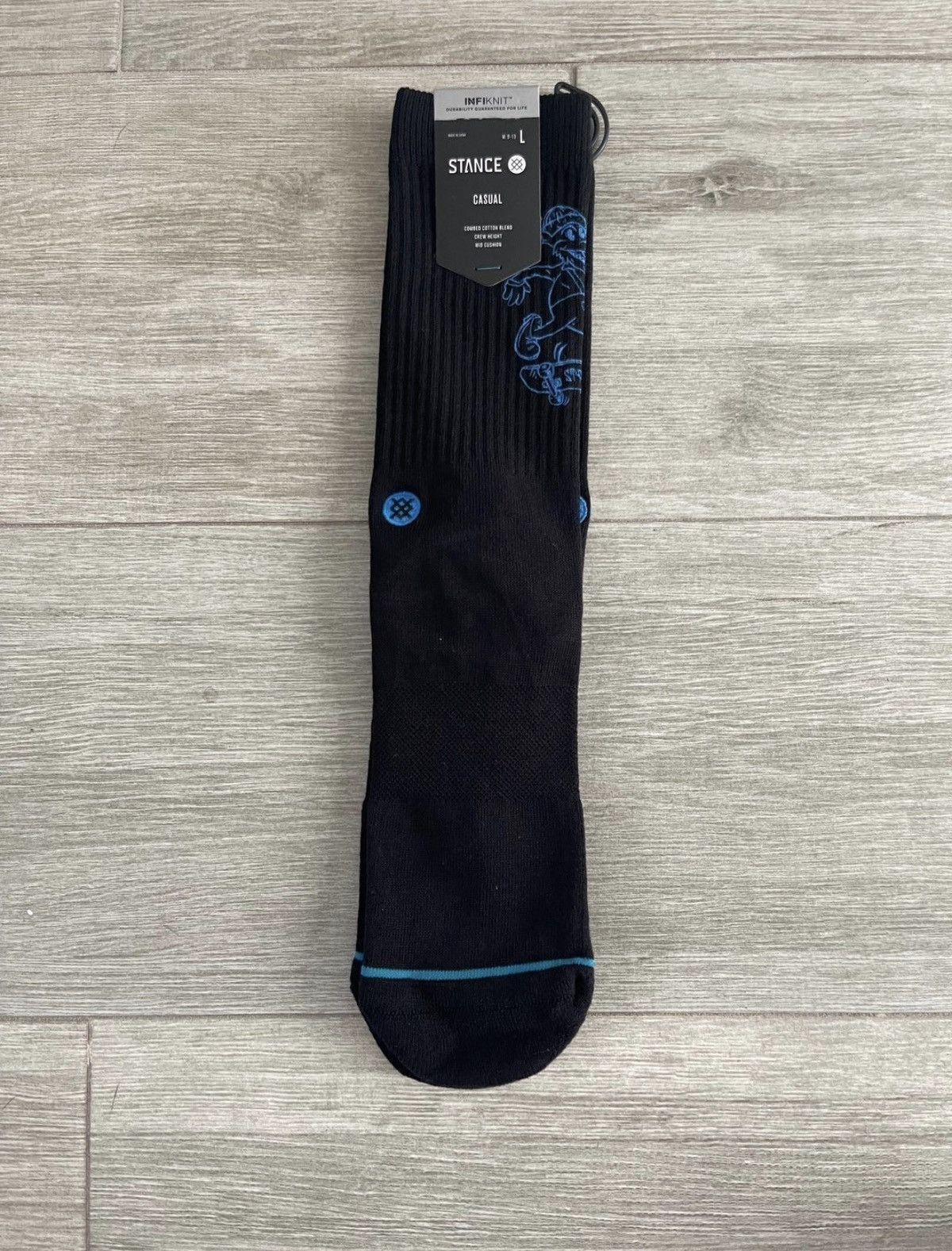 Stance Socks Stance Wolfman Infiknit Black Casual Crew Socks Sz Large New Size ONE SIZE - 1 Thumbnail