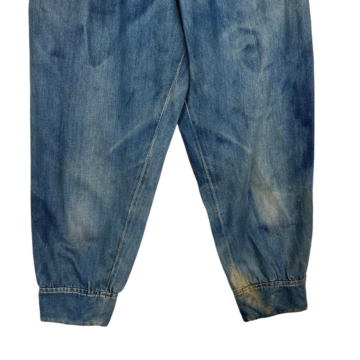 Yohji Yamamoto 🔥 VINTAGE 80s Y's YOHJI YAMAMOTO BAGGY DYED DENIM JEANS Size 26" / US 2 / IT 38 - 4 Thumbnail