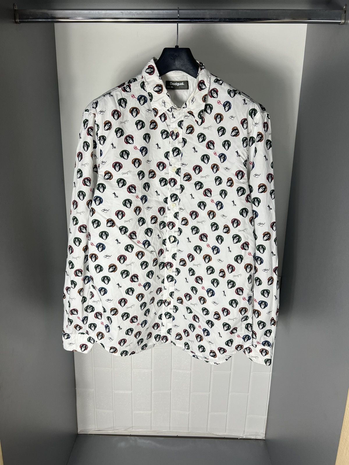 Desigual × Vintage VERY RARE DESIGUAL ITALIAN DESIGNER LONG SLEEVE SHIRT DELUX Size US XL / EU 56 / 4 - 1 Thumbnail