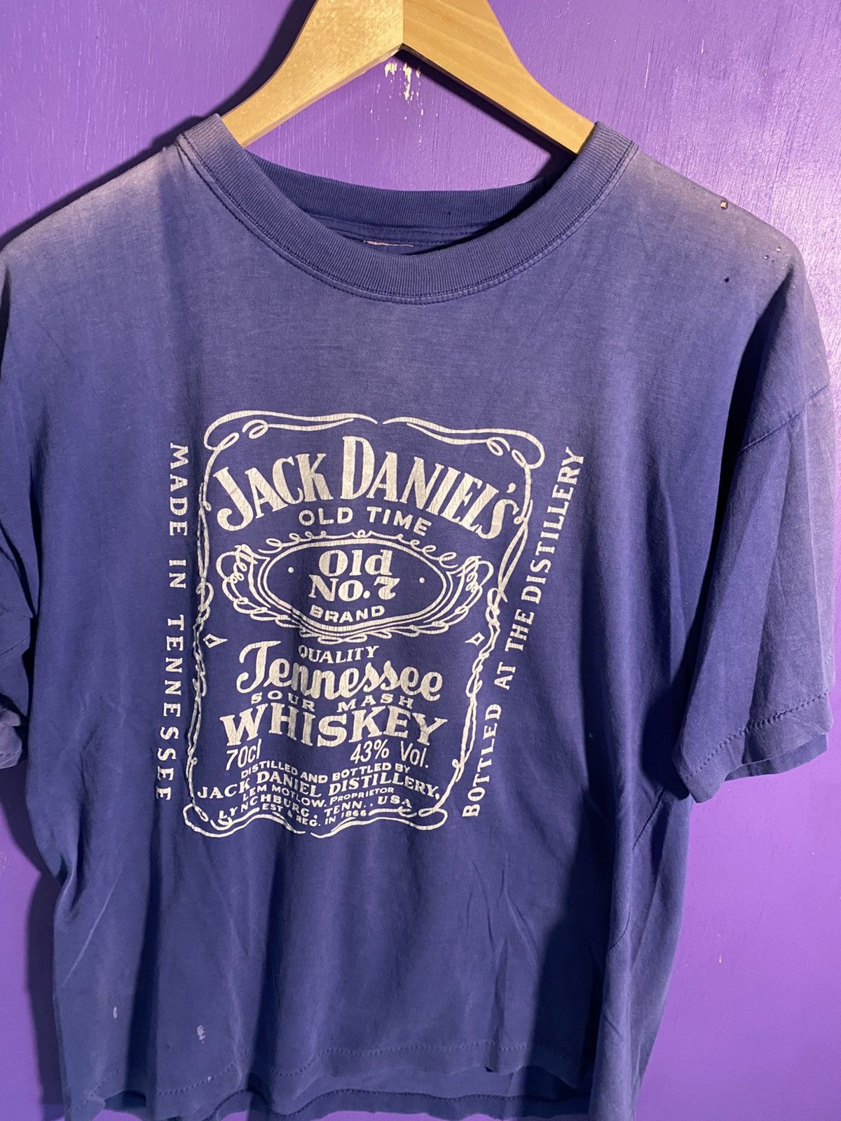 Other Vintage 80s Jack Daniels whiskey faded t-shirt Size US L / EU 52-54 / 3 - 3 Thumbnail