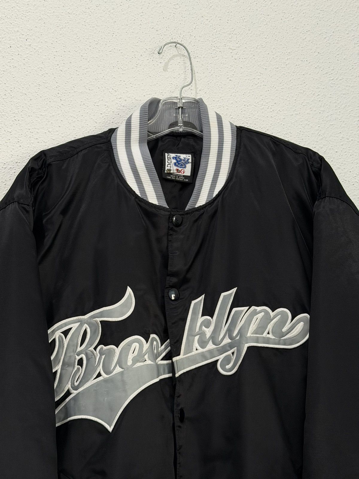Vintage 90s brooklyn Dodgers Varsity Bomber Jacket Tailsweep