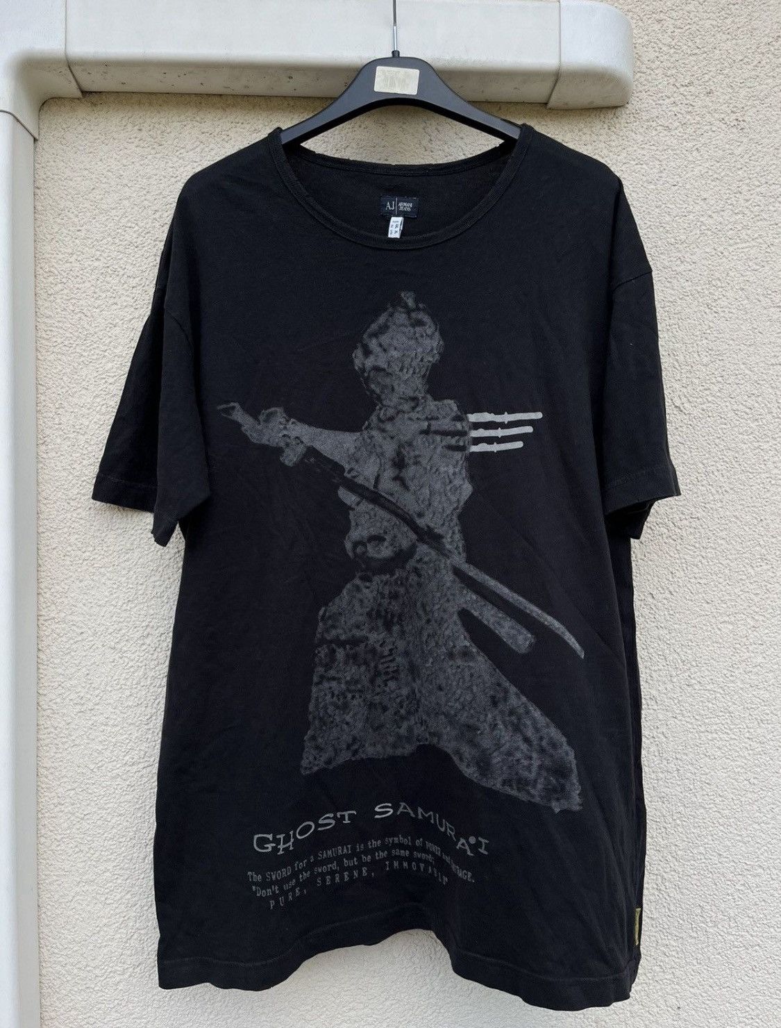 Armani Armani Jeans Samurai Tee vintage distressing Italy luxury Size US XL / EU 56 / 4 - 1 Thumbnail