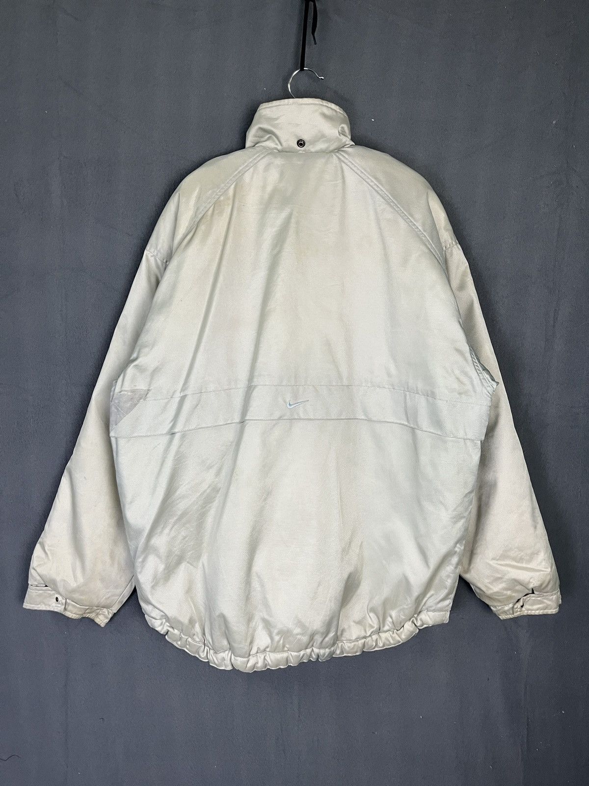Nike × Vintage Vintage 90s Silver Nike Jacket Size US M / EU 48-50 / 2 - 2 Thumbnail