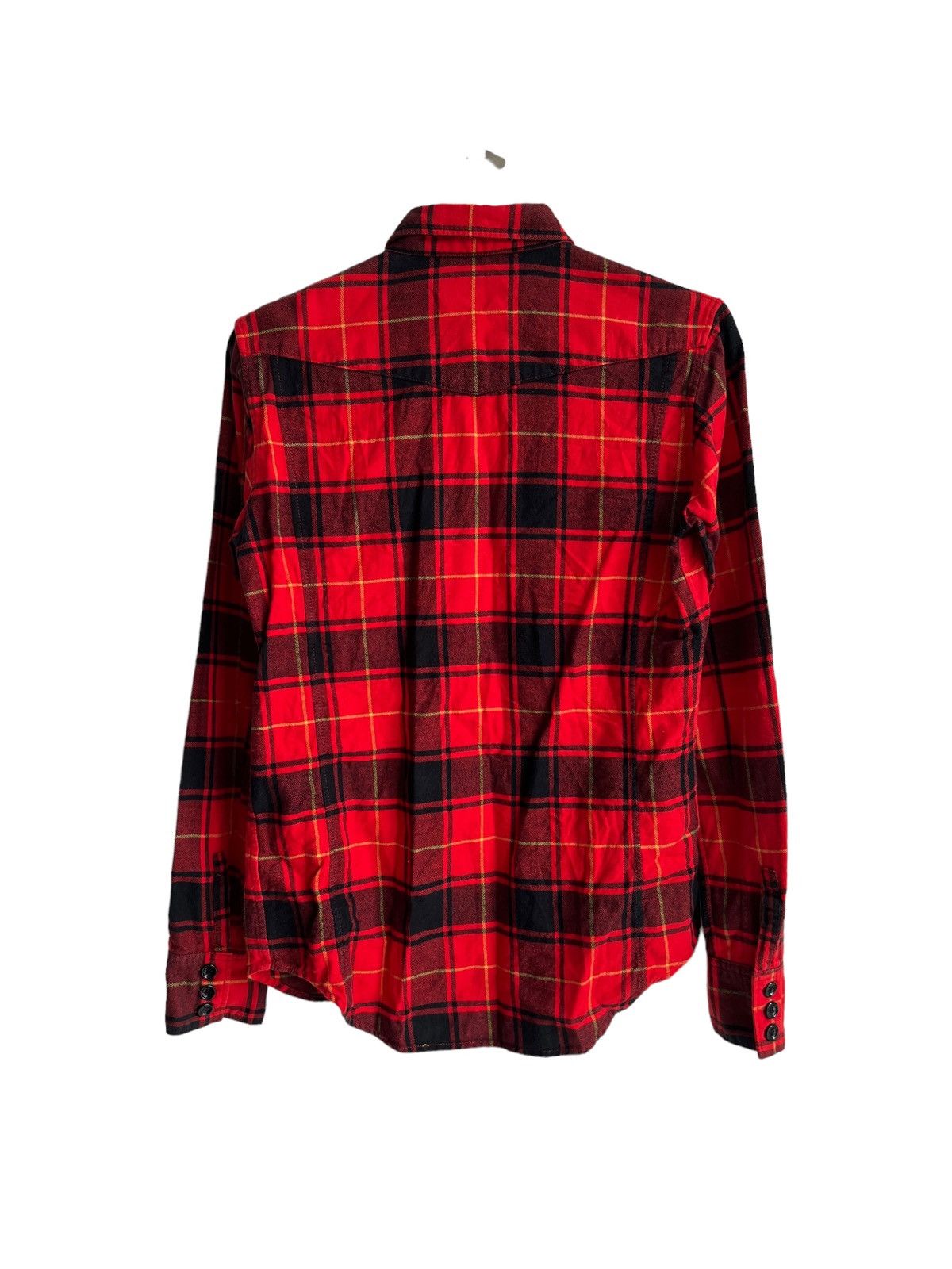 Isamu Katayama Backlash Sixe 🇯🇵 Leather Flap Red Tartan Alaskan Bonded Work Jkt Shirt Size US M / EU 48-50 / 2 - 9 Thumbnail
