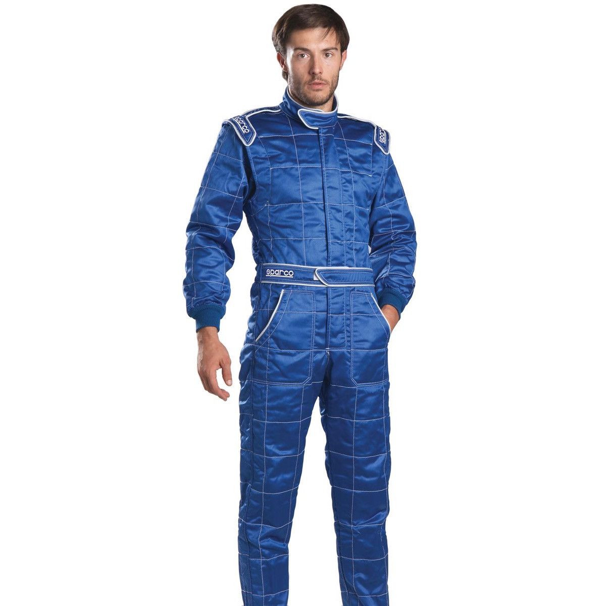 Japanese Brand Vintage Sparco R513 Racing Team Race For Win Blue Mens Suit Size US M / EU 48-50 / 2 - 1 Thumbnail