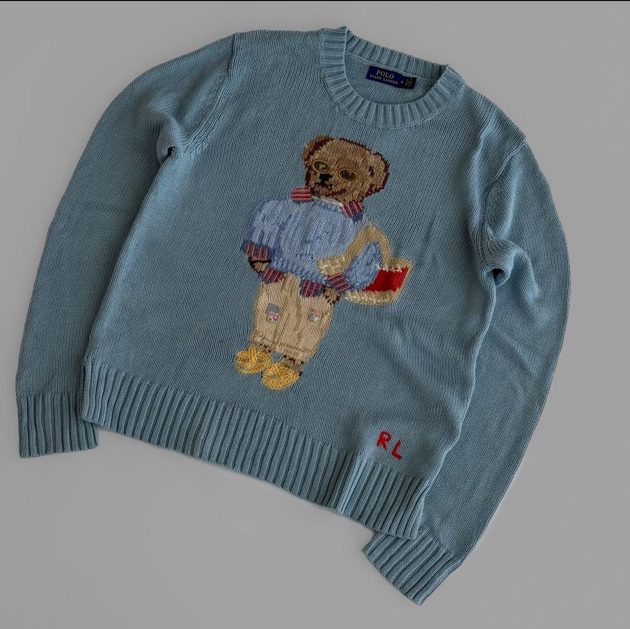 Polo Ralph Lauren Ralph Lauren Bear Knit - Medium Size M / US 6-8 / IT 42-44 - 2 Thumbnail