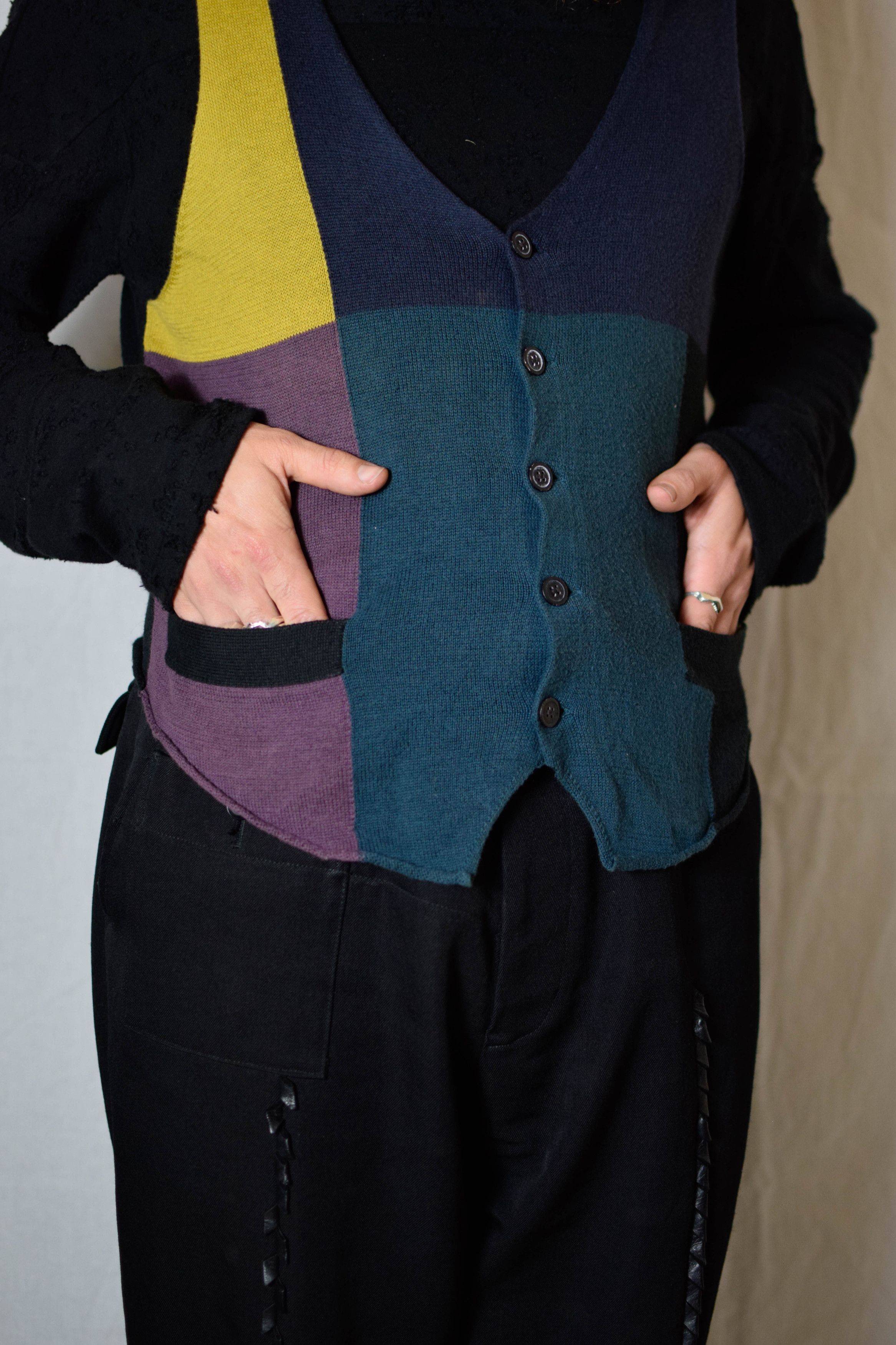 Yohji Yamamoto YYPH SS11 Patchwork Vest - HO-K08-083 Size US M / EU 48-50 / 2 - 6 Thumbnail