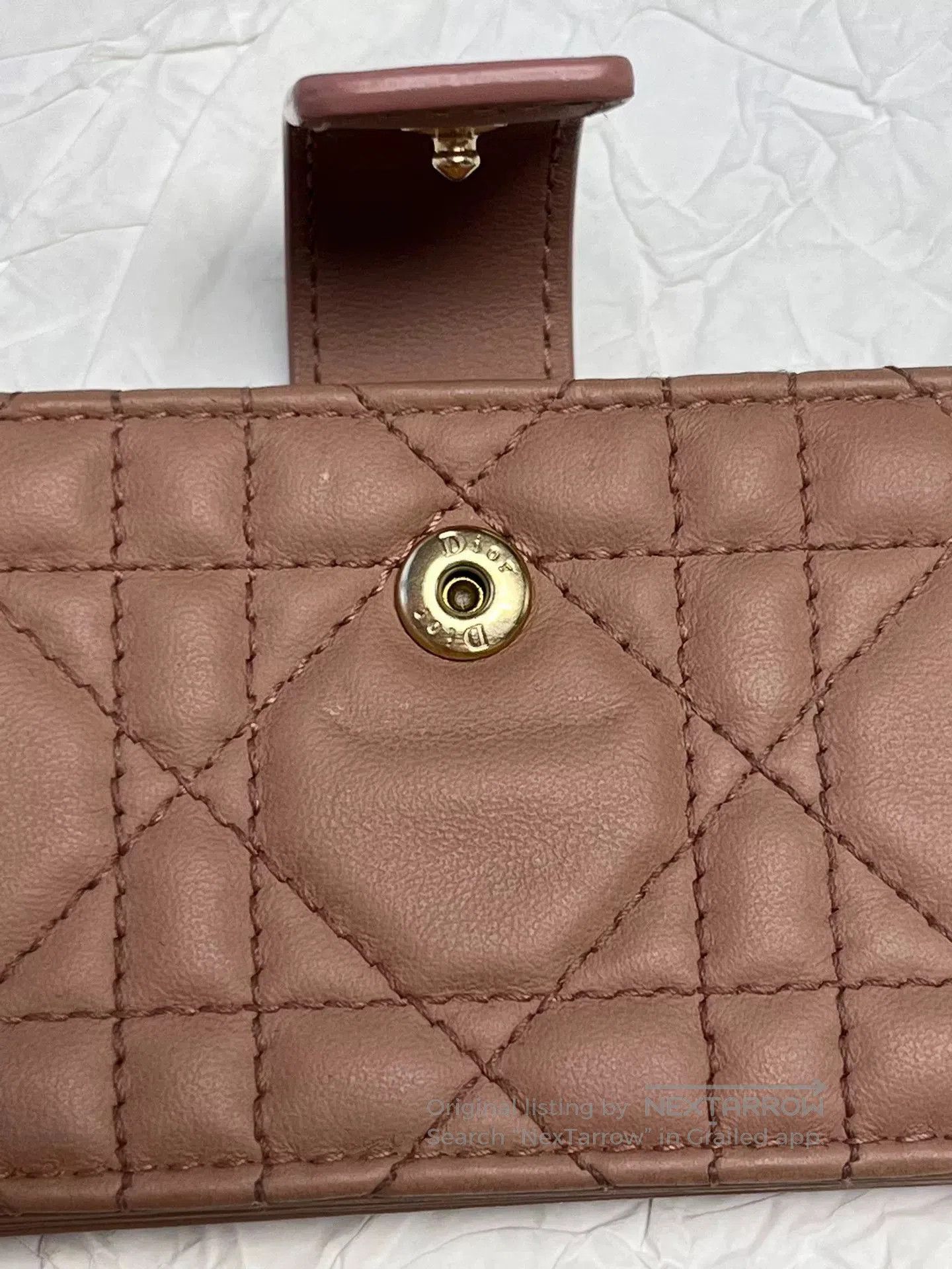 Dior Dior Pink Lambskin Accordion Card Holder. Size ONE SIZE - 5 Thumbnail