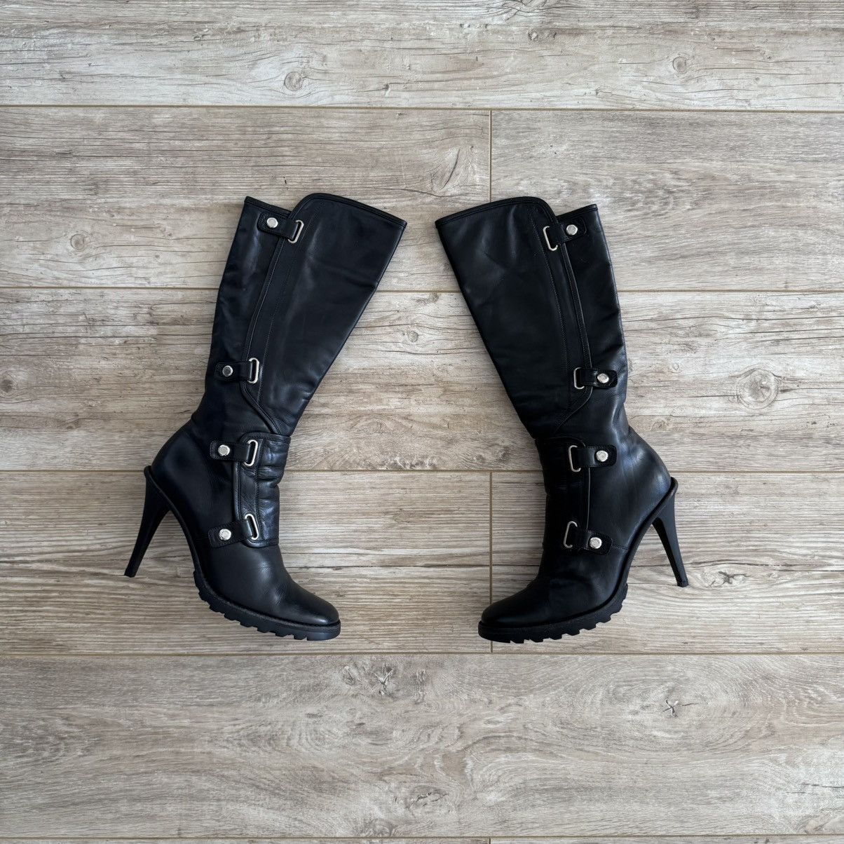 Casadei Casadei Leather Knee High Boots Size US 7 / IT 37 - 1 Thumbnail
