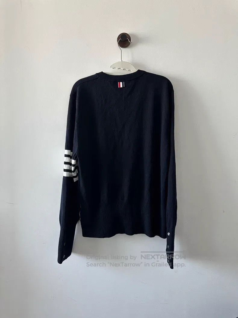 Thom Browne Thom Browne Blue Sweater Size US XL / EU 56 / 4 - 2 Thumbnail