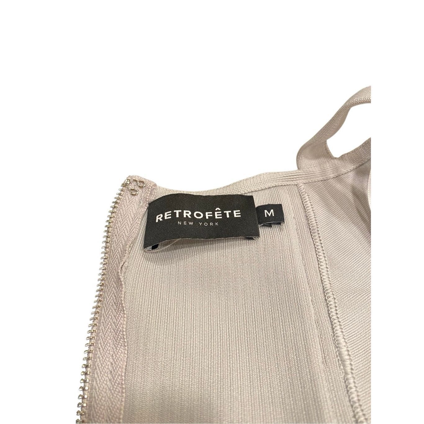 Retrofete RETROFETE Zora Grey Knit Dress with Bustier Size Medium Size M / US 6-8 / IT 42-44 - 5 Thumbnail