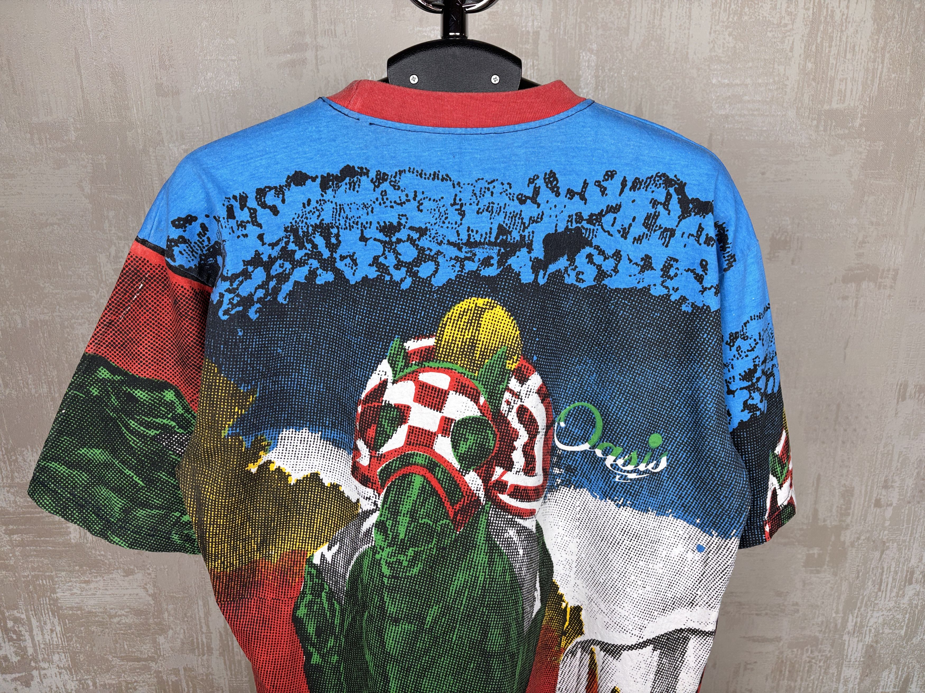 Vintage 90's Horse Riders Racing Oasis Vintage T-shirt Size US XL / EU 56 / 4 - 12 Thumbnail