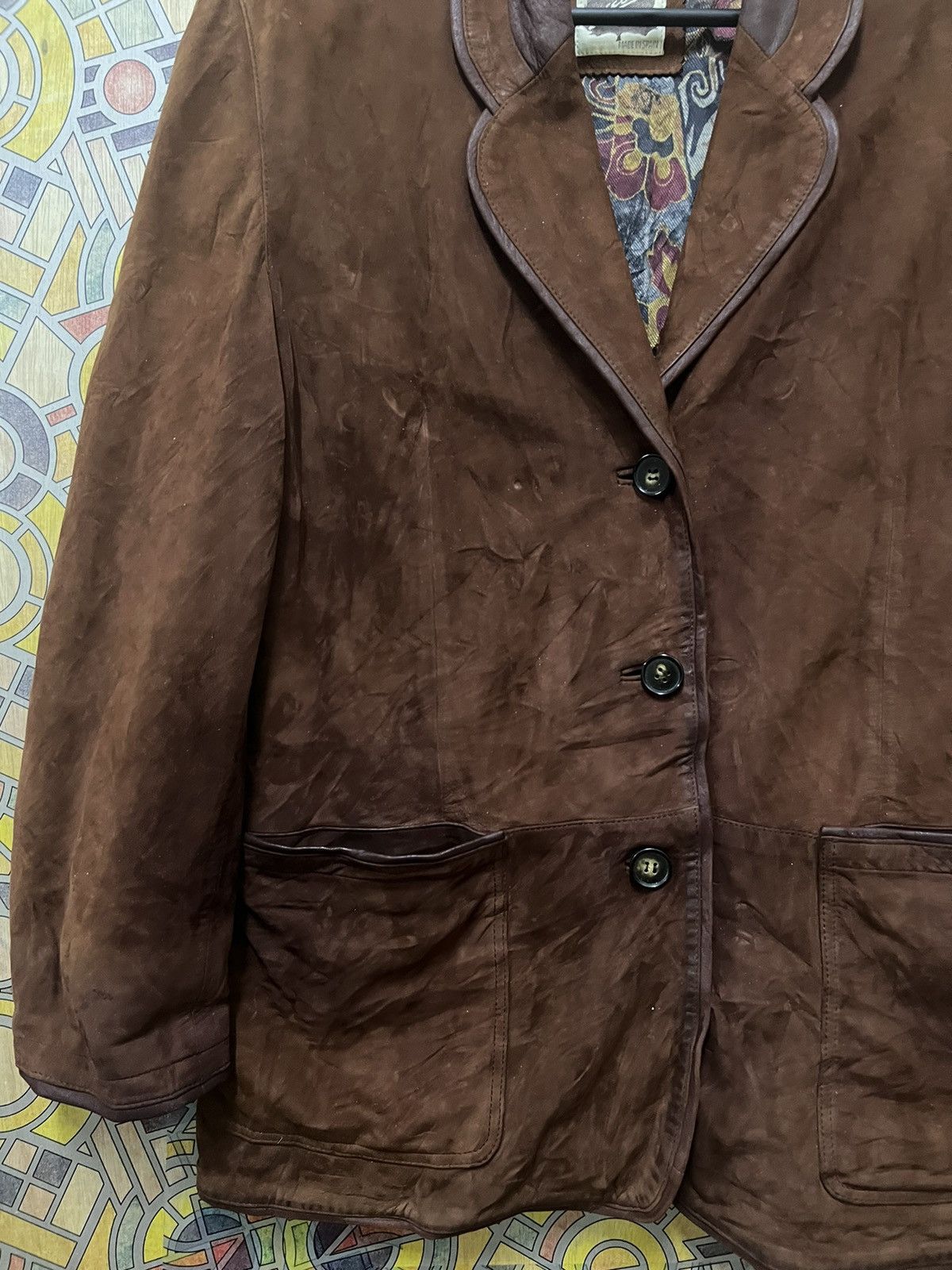 Leather ACSA VERY RARE JACKET LEATHER FROM ESPANA Size US S / EU 44-46 / 1 - 18 Thumbnail