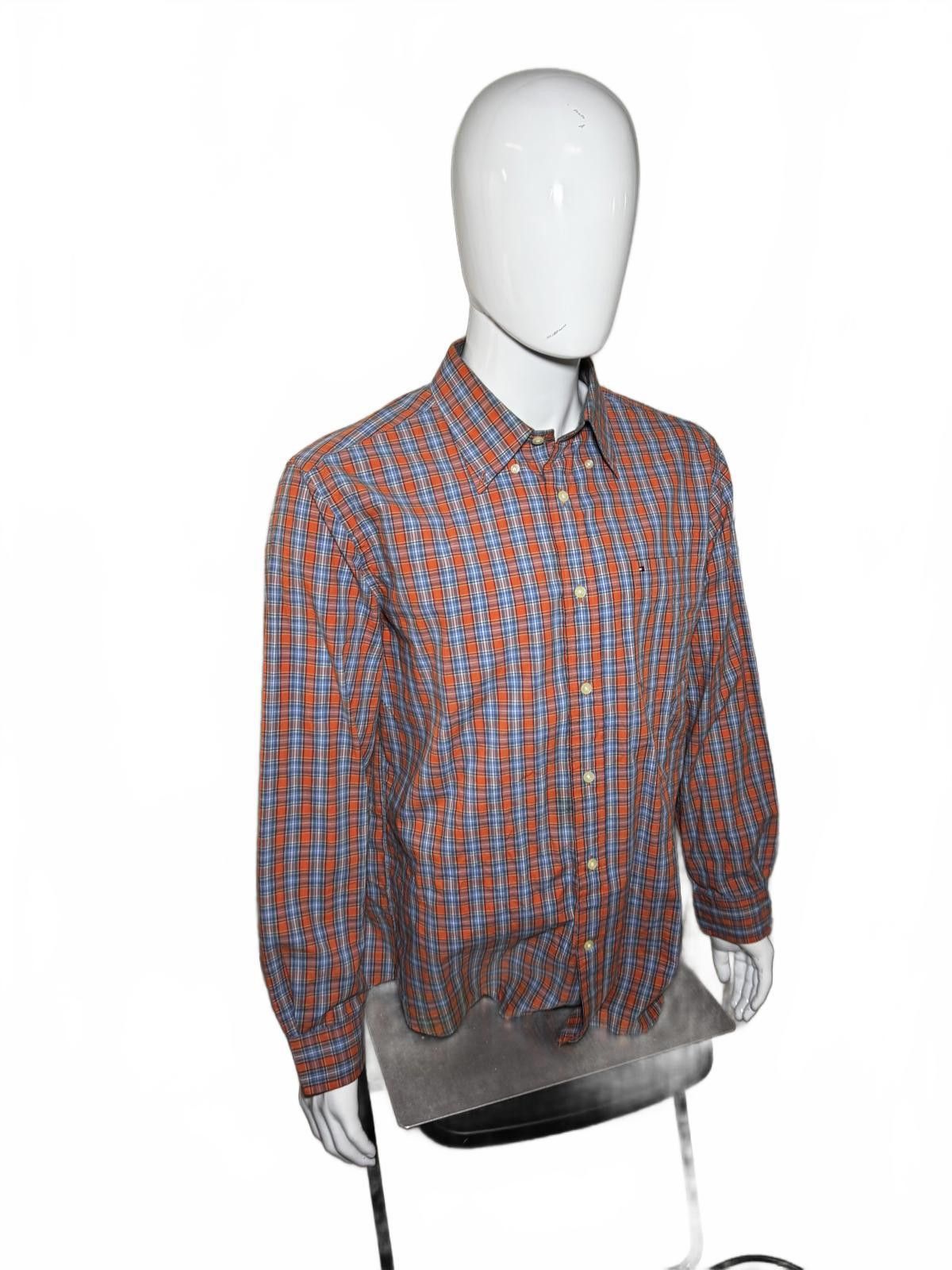 Tommy Hilfiger Plaid Long-Sleeve Shirt - Stylish and Comfortable Size US L / EU 52-54 / 3 - 2 Thumbnail