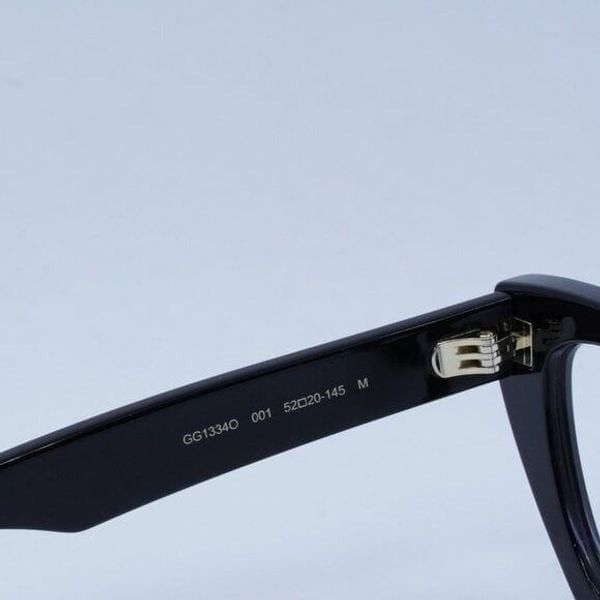 Gucci New Gucci GG1334O 001 Eyeglasses - Black Frame Size ONE SIZE - 7 Thumbnail
