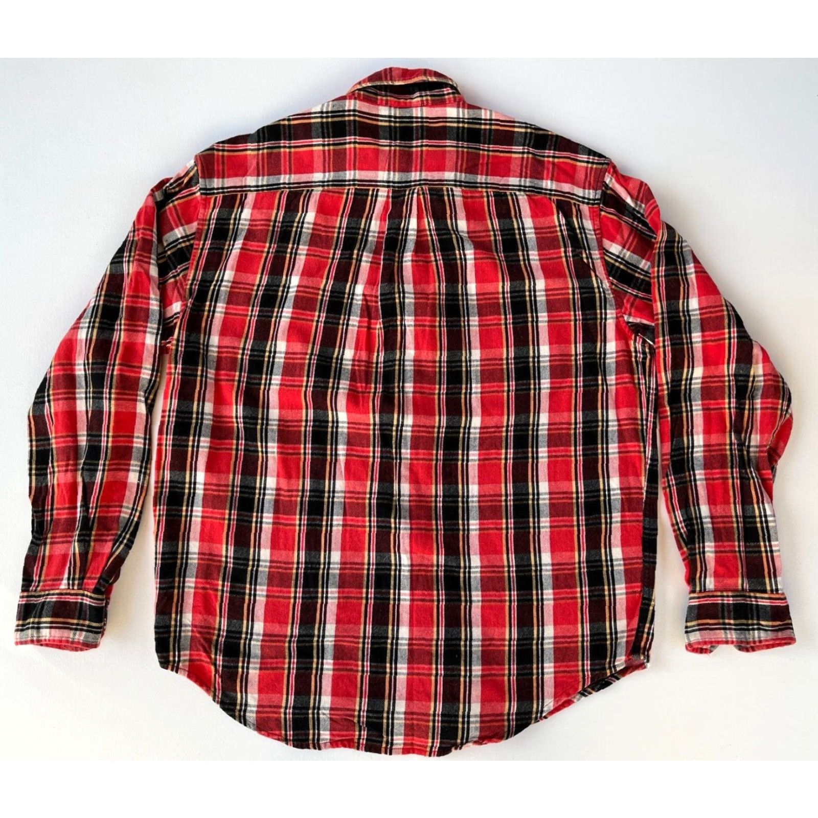 Ralph Lauren VINTAGE Ralph Lauren Jeans Co. Button-Down Shirt M Red Plaid 90s Mens Button-Down Shirt Size US M / EU 48-50 / 2 - 2 Thumbnail