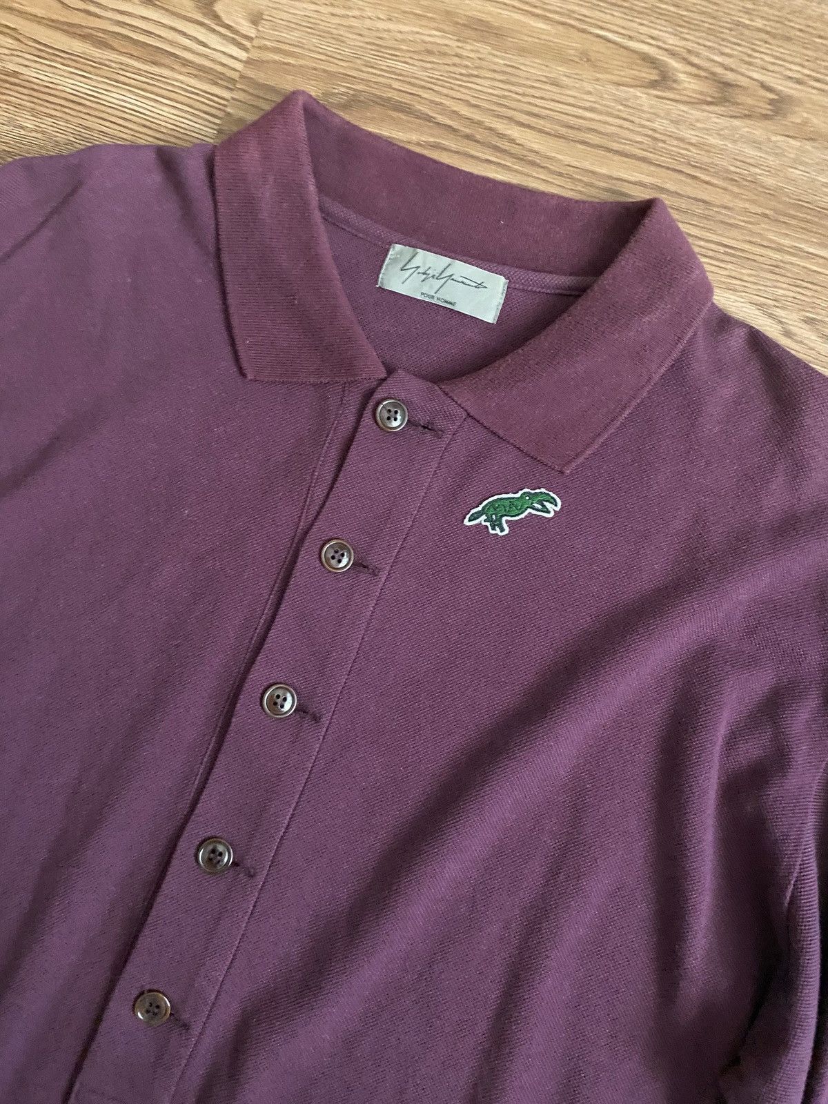 Yohji Yamamoto Yohji Yamamoto Pour Homme Long Sleeve Polo Shirt SS11 Look36 Size US M / EU 48-50 / 2 - 3 Thumbnail
