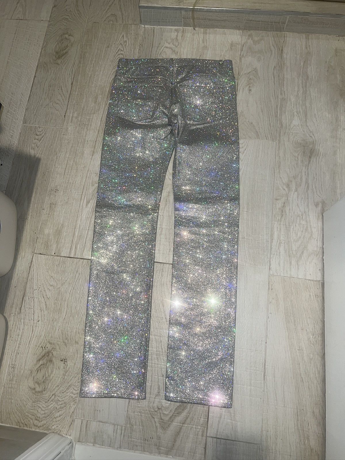 Hedi Slimane Dior SS06 Glitter Denim Size US 30 / EU 46 - 2 Thumbnail