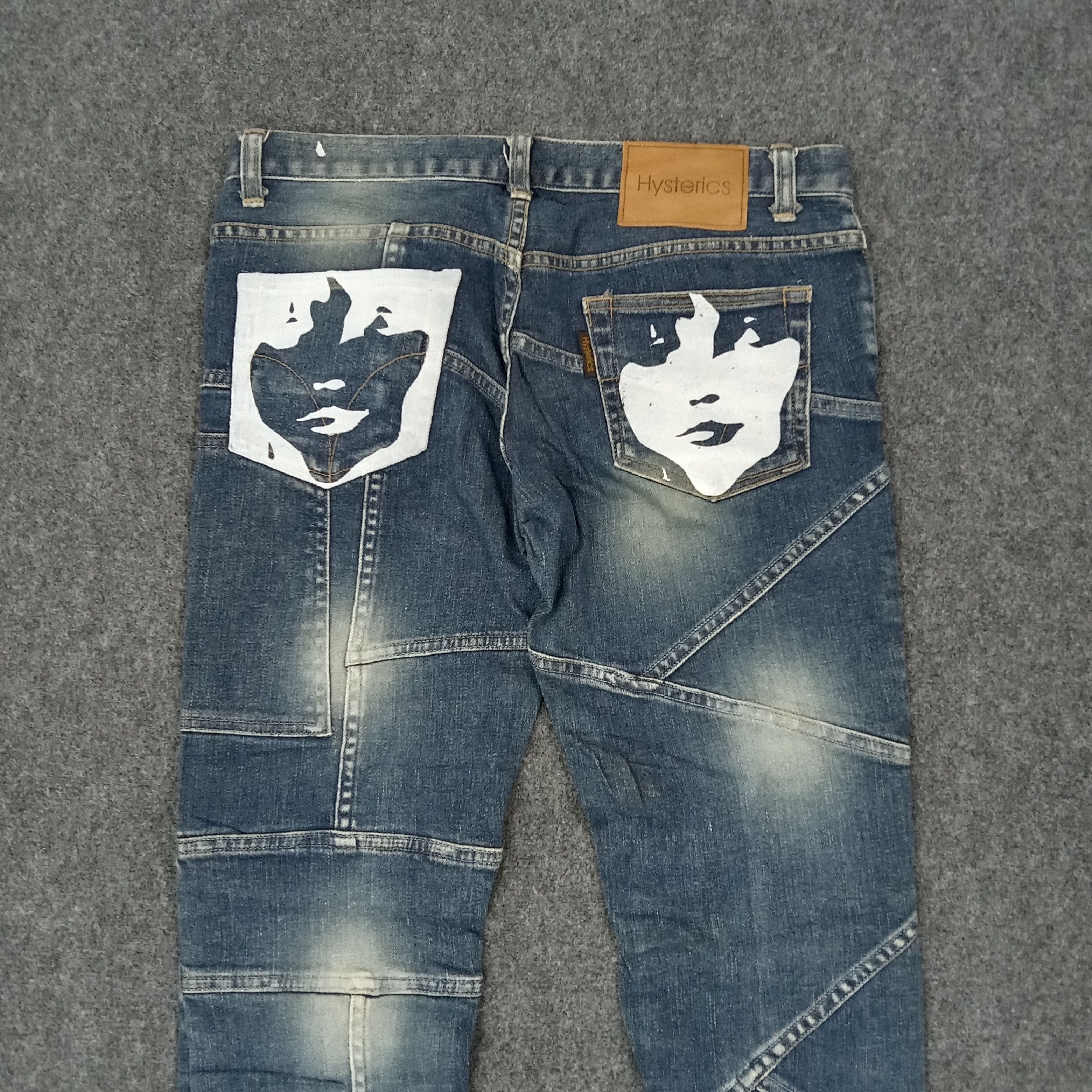Hysteric Glamour Hysterics Glamour Patchwork Flare Denim Jeans C265N4 Size 31" - 2 Thumbnail