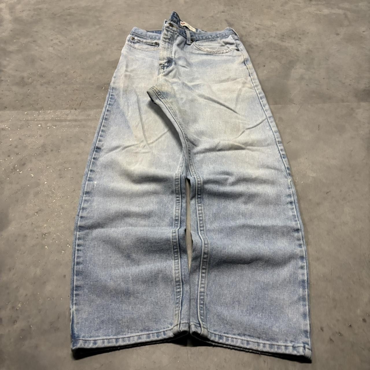 Japanese Brand × Vintage Vintage Y2K/2000s Light Blue Wash Essential Denim Jeans! Size US 34 / EU 50 - 3 Thumbnail