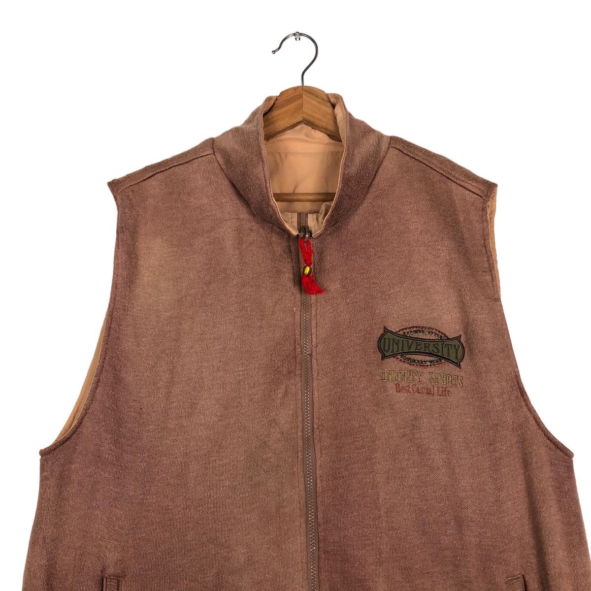 Japanese Brand 🔥Vtg Vest Tank Top University By Razosa Japan Made Size US L / EU 52-54 / 3 - 3 Thumbnail