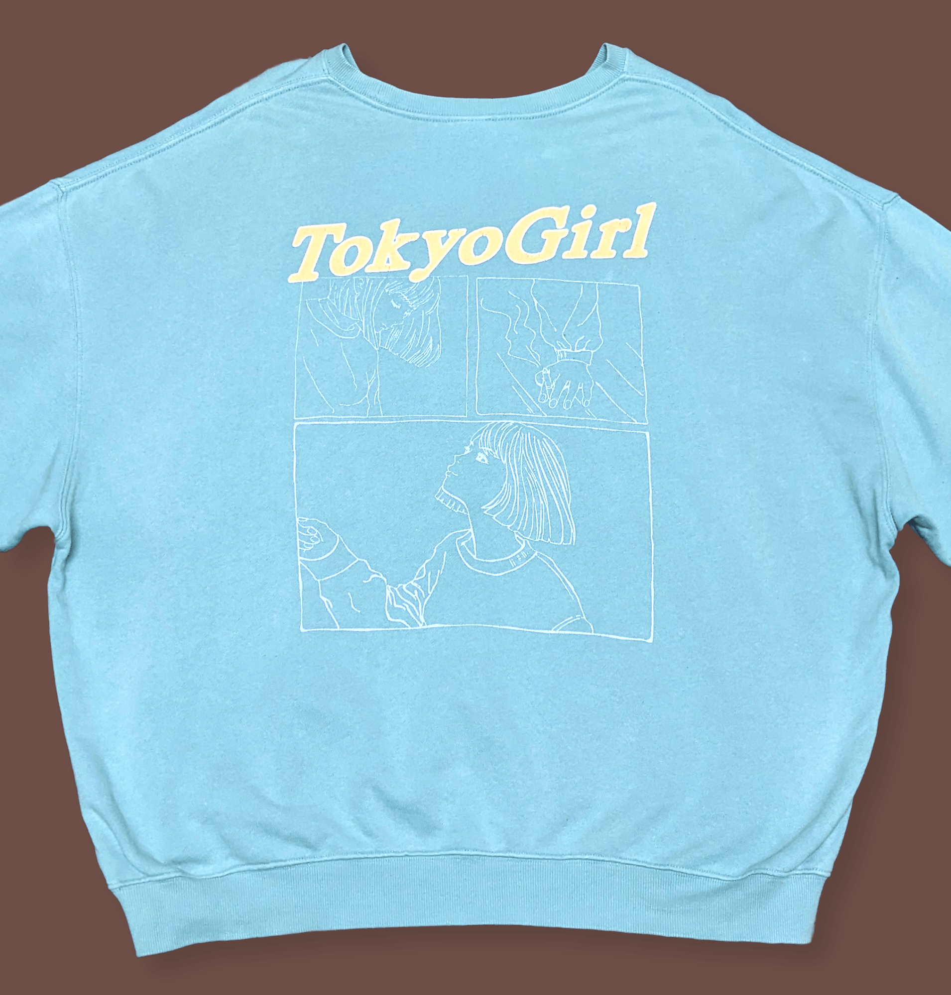 Anime × Japanese Brand × Vintage WWG Tokyo Girl Anime Manga Art Japanese Oversize Sweatshirt Size US XL / EU 56 / 4 - 4 Thumbnail