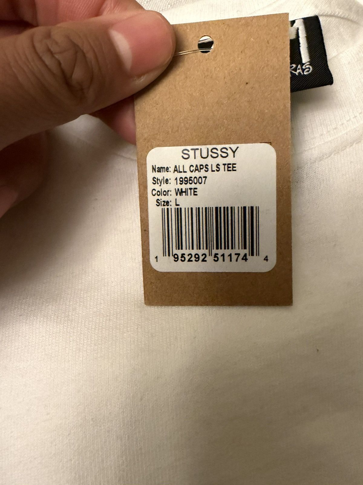 Stussy Stussy All Caps L/S Tee Size US L / EU 52-54 / 3 - 4 Thumbnail