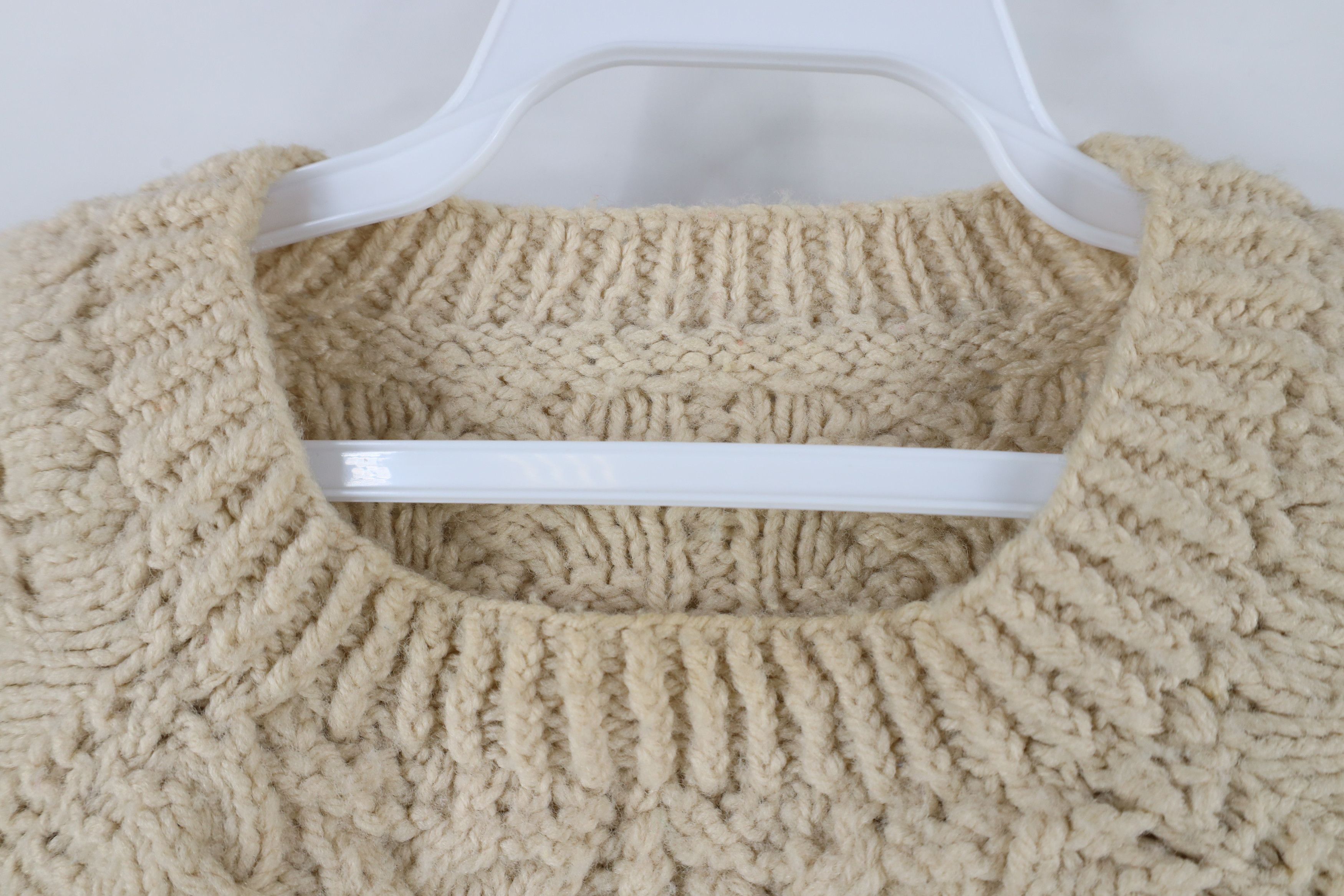 Vintage Vintage 60s 70s Wool Blend Fisherman Cable Knit Sweater Size S / US 4 / IT 40 - 7 Thumbnail