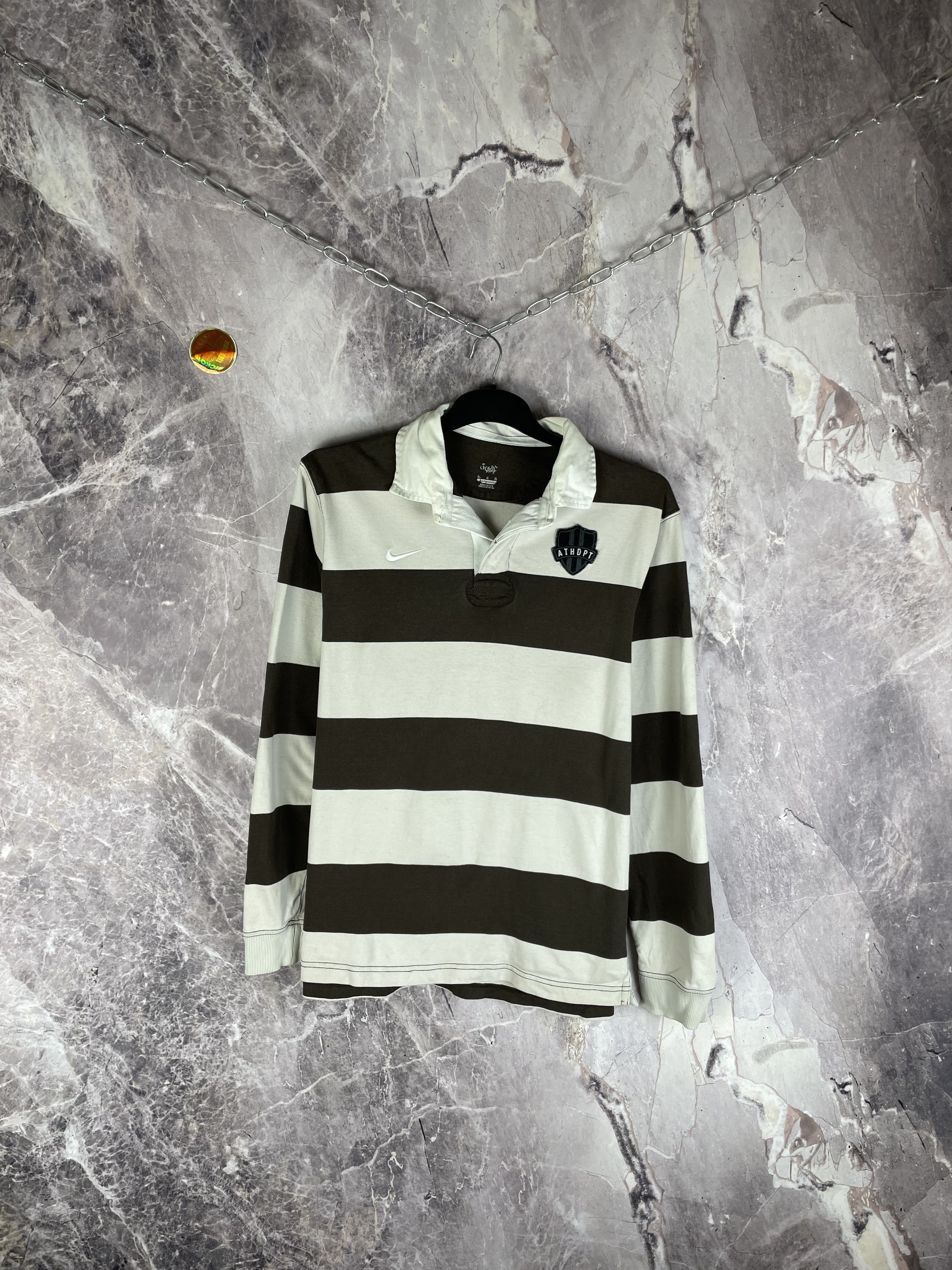 Nike Vintage Nike Rugby Long Sleeve T-Shirt Size US XL / EU 56 / 4 - 1 Thumbnail