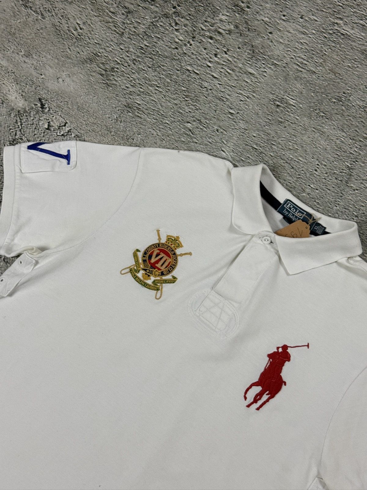 Polo Ralph Lauren Chief Keef Polo Ralph Lauren white red big pony Size US XL / EU 56 / 4 - 2 Thumbnail