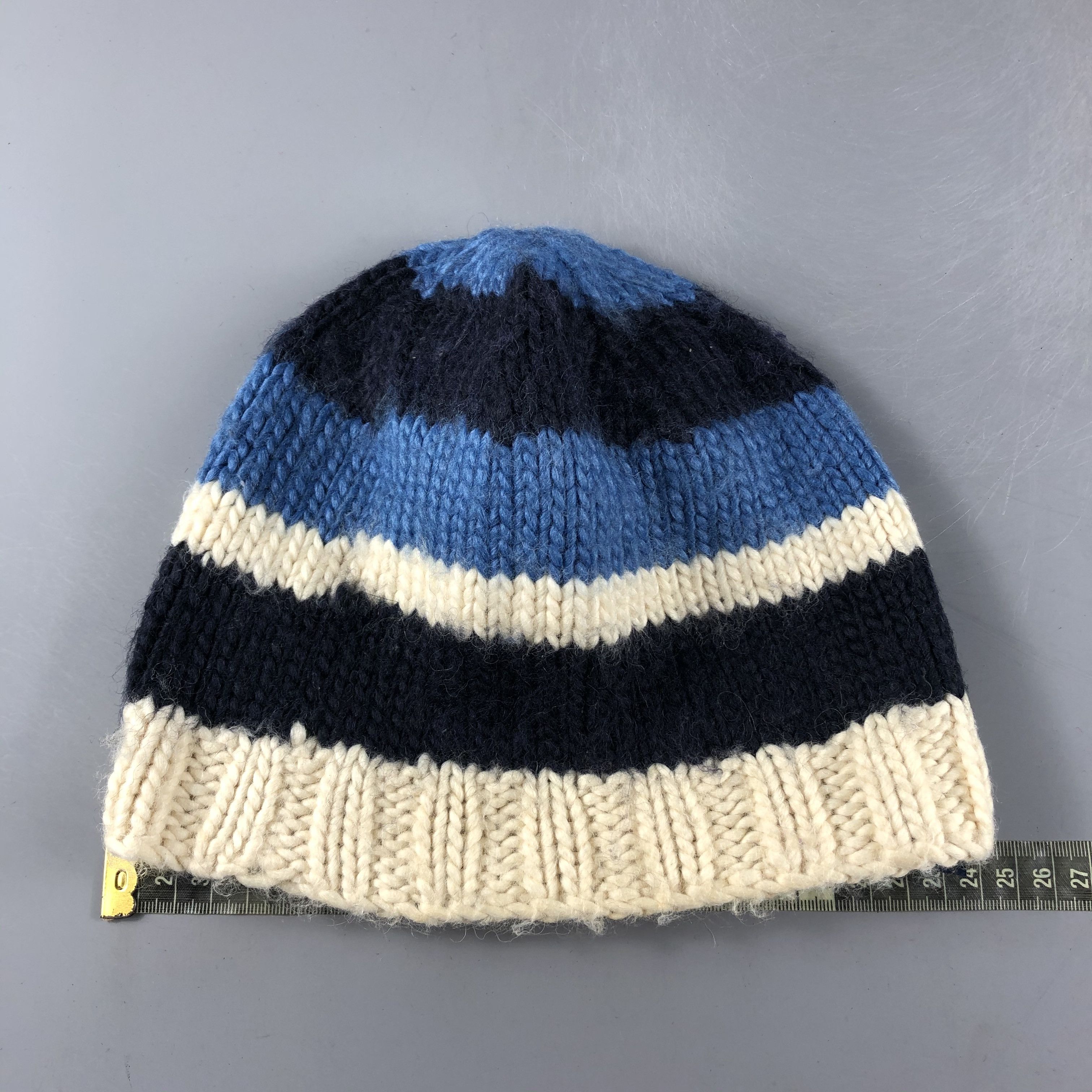 Burton × Vintage Burton Snowboard Stripe Knit Beanie Snow Hat Snow Cap -D269 Size ONE SIZE - 3 Thumbnail