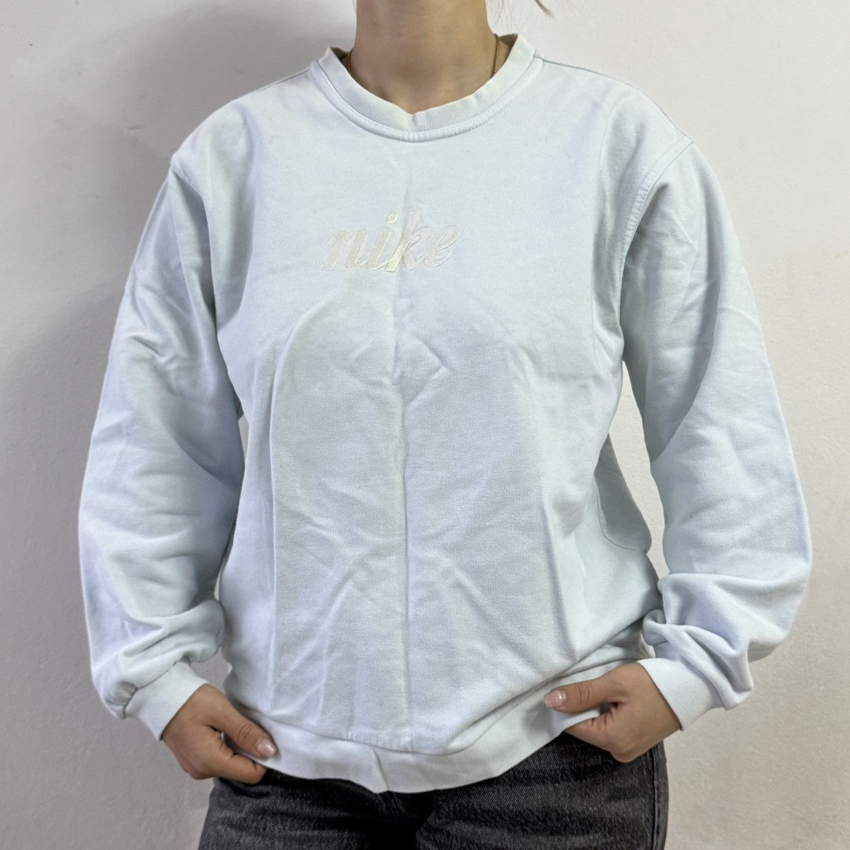 Nike Vintage Nike sweatshirt crewneck 00s big swoosh Size M / US 6-8 / IT 42-44 - 2 Thumbnail
