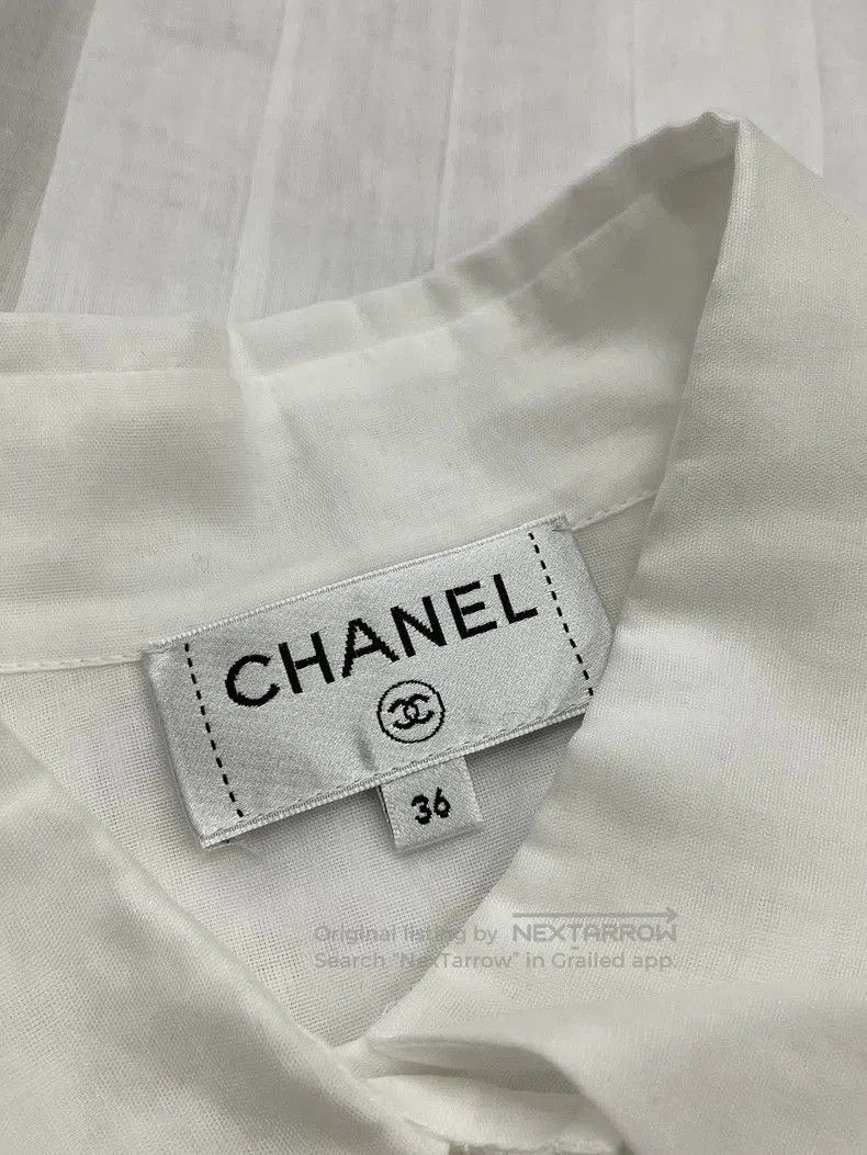 Chanel Chanel White Long Sleeve Shirt. Size US S / EU 44-46 / 1 - 4 Thumbnail