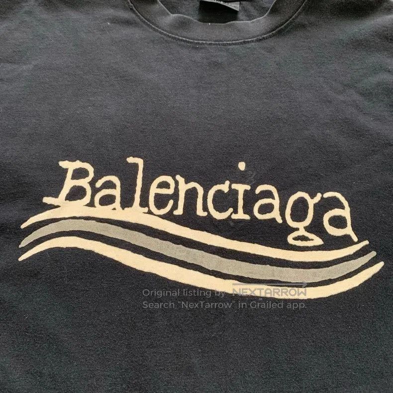 Balenciaga Balenciaga Black Graffiti Wave Coke Tee. Size US XS / EU 42 / 0 - 6 Thumbnail