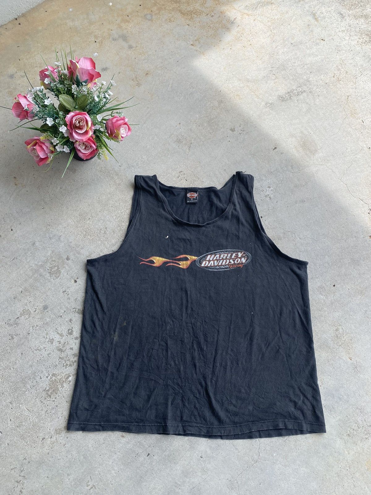 Vintage Distressed 🔥 Vintage Usa made 90s Harley Davidson Sleeveless Size US XL / EU 56 / 4 - 3 Thumbnail