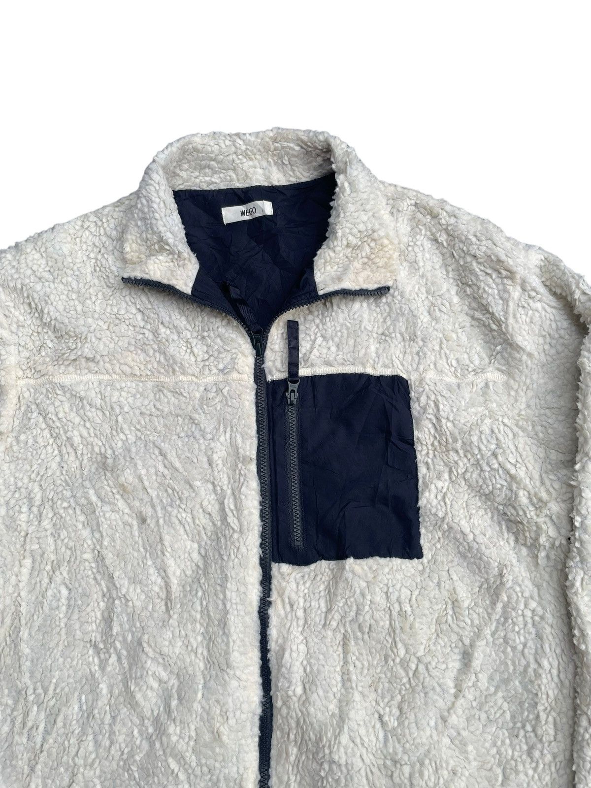 Japanese Brand Wego Fleece Jacket Size US L / EU 52-54 / 3 - 3 Thumbnail