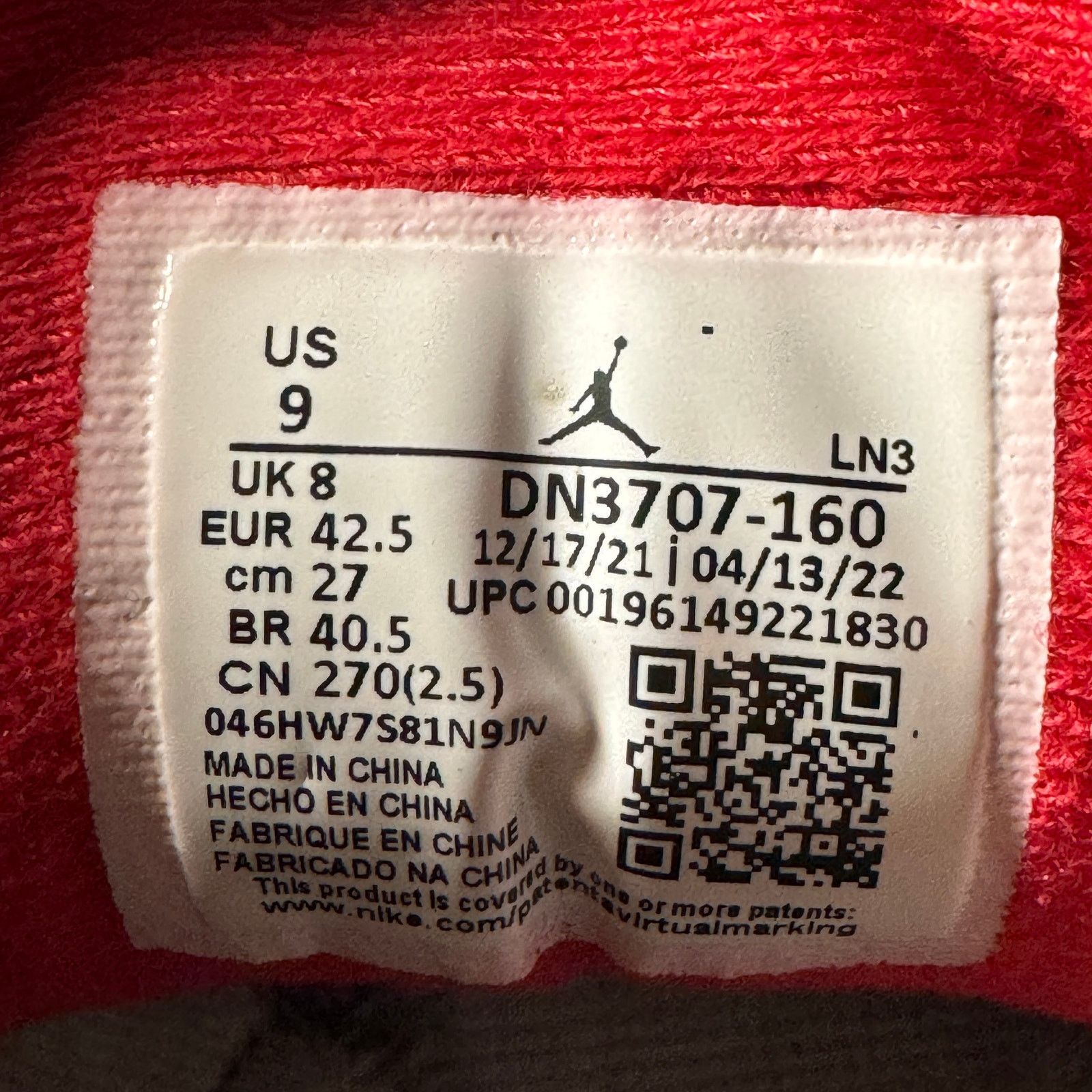 Jordan Brand × Nike Size 9 - Nike Air Jordan 3 Retro Fire Red 2022 Men's Shoes Size US 9 / EU 42 - 8 Thumbnail