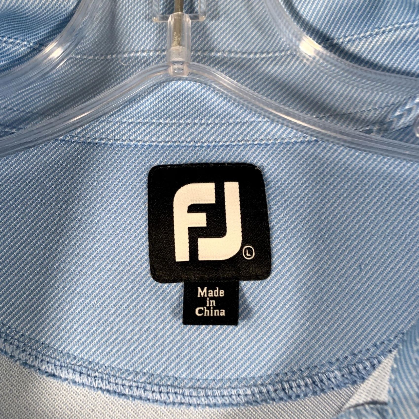 Footjoy FootJoy Polo Shirt Mens Large Blue Stripe Belfair Golf Performance Top Size US L / EU 52-54 / 3 - 5 Thumbnail