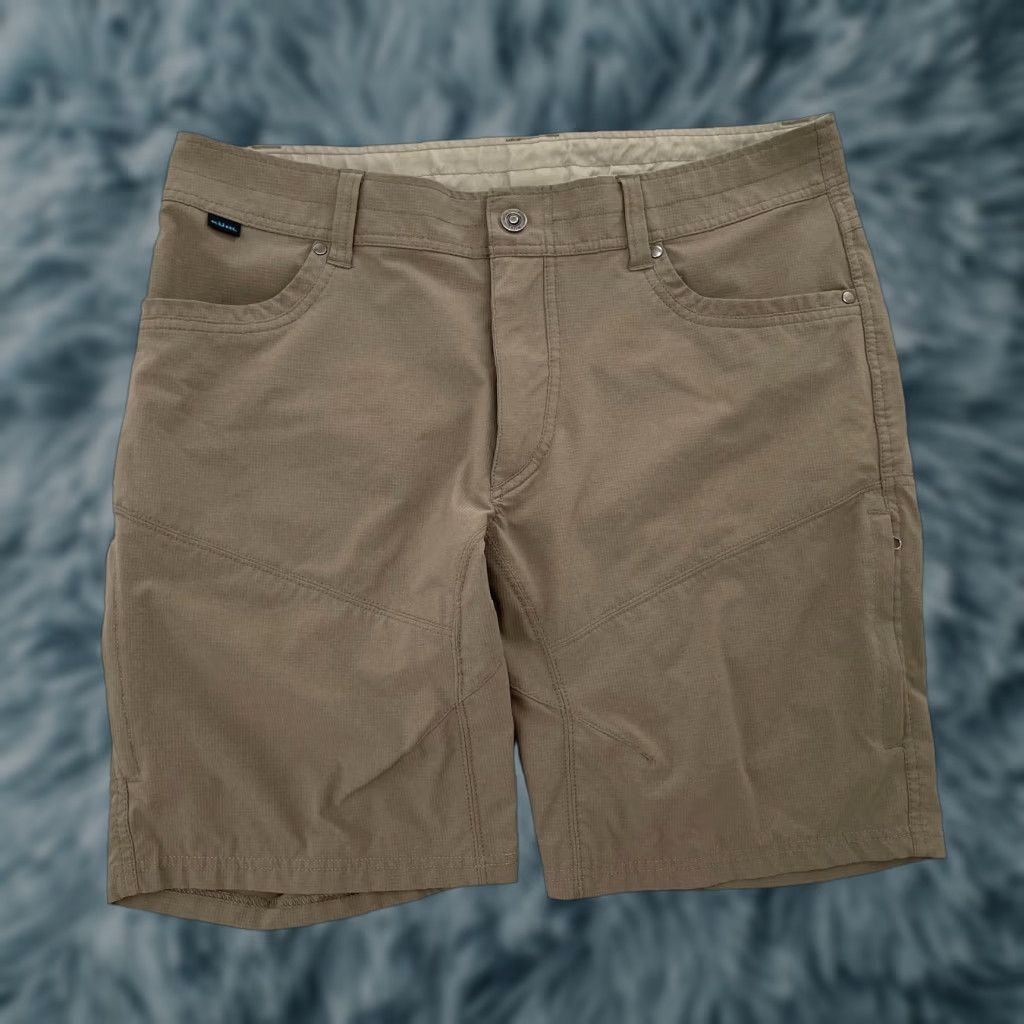 Kuhl Shorts Adult Outdoor Hike Climb Camp Pockets Logo Mens 36 Brown