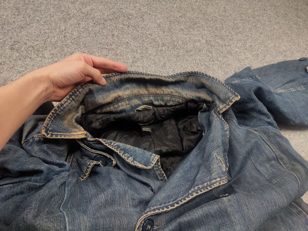 Diesel Vintage Diesel Archive Y2K Style Denim Faded coat Jacket Size US XL / EU 56 / 4 - 20 Thumbnail