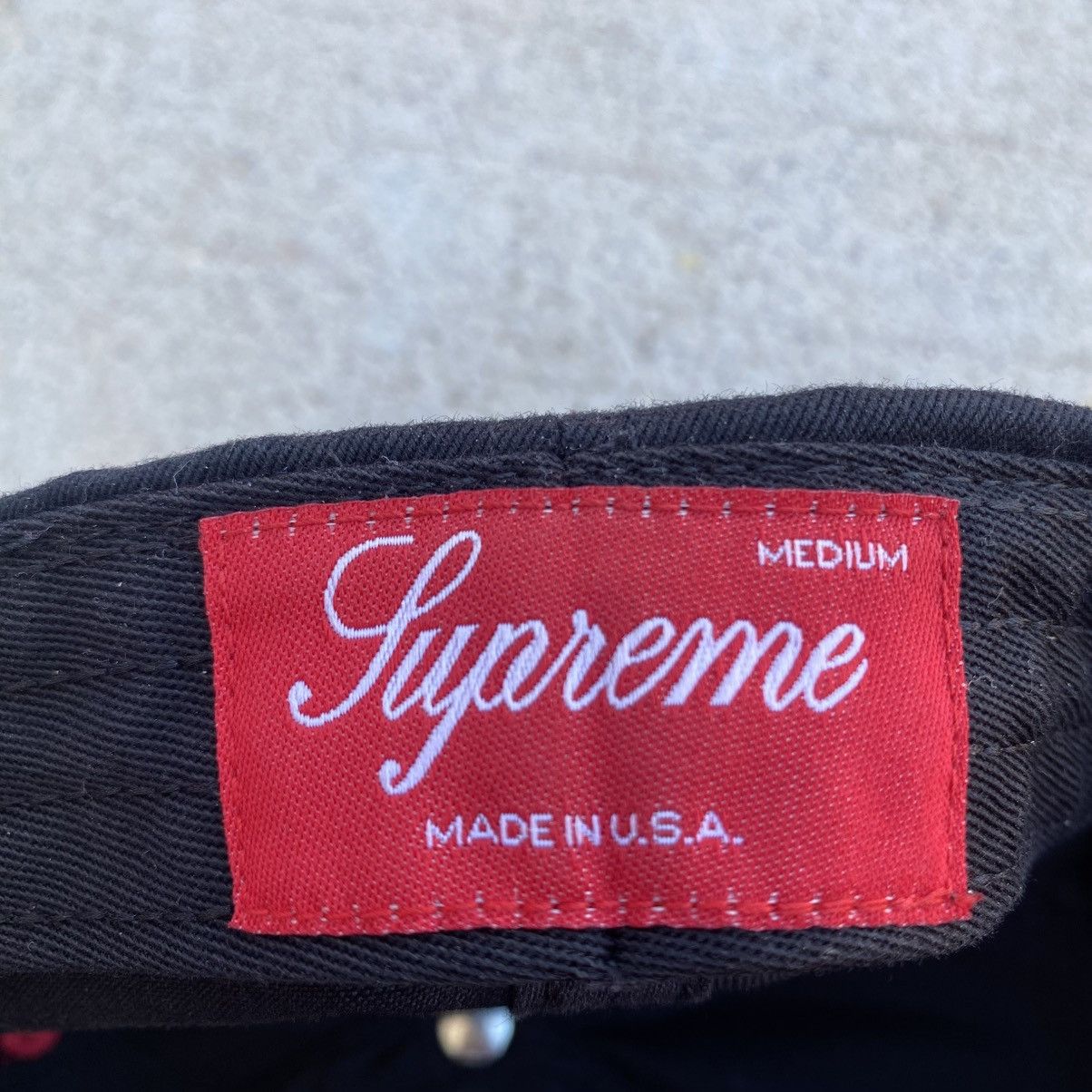 Supreme Supreme Thrasher 6-Panel Hat Fitted Medium Black Red 2021 Size ONE SIZE - 8 Thumbnail
