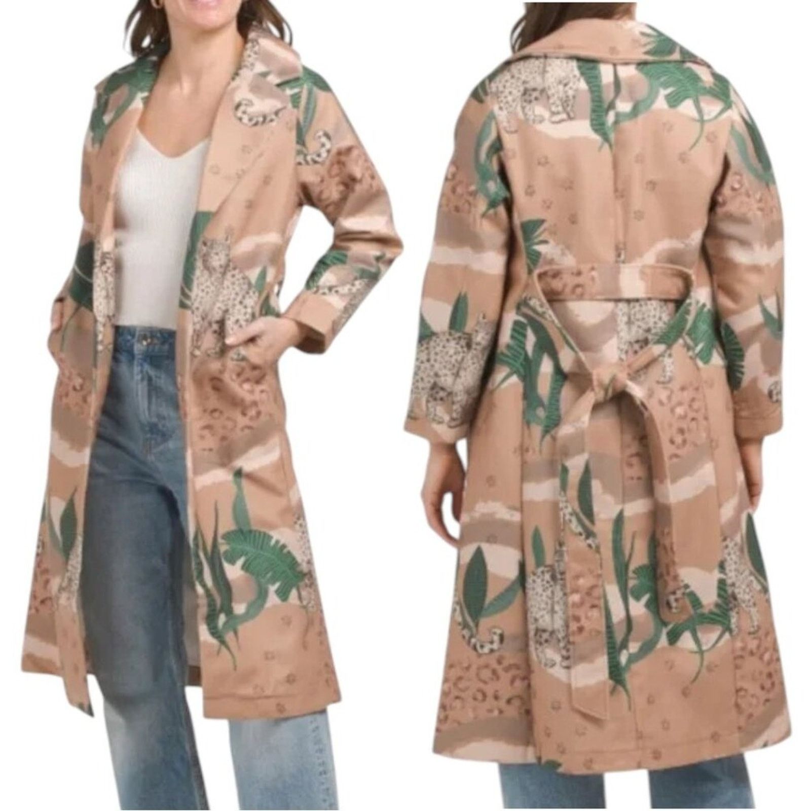 Other Las Surenas Jungle D'Amour Coat Camel Large NWT $600 MSRP Size L / US 10 / IT 46 - 1 Thumbnail