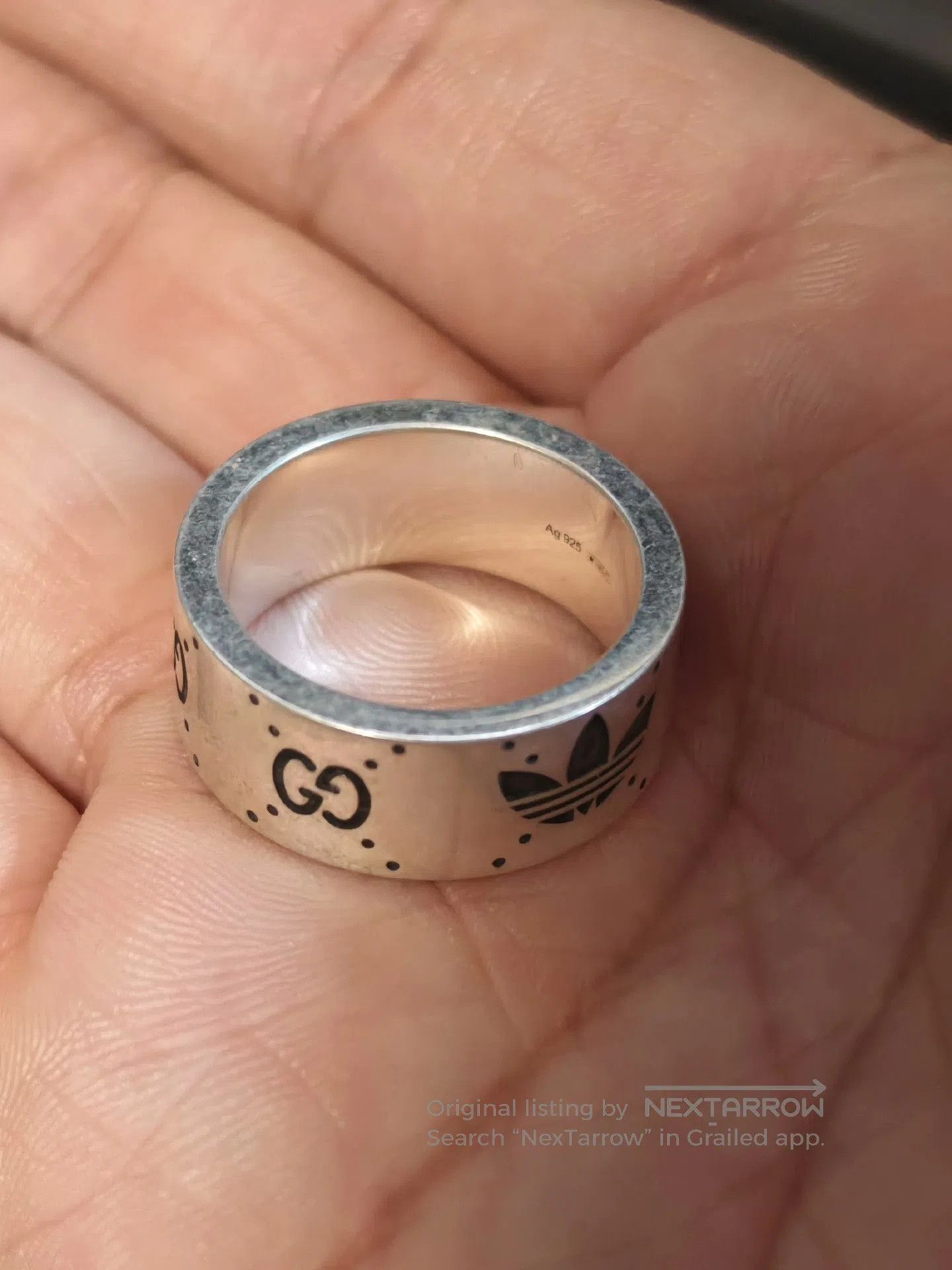 Gucci Gucci Adidas Collaboration Ring. Size ONE SIZE - 2 Thumbnail
