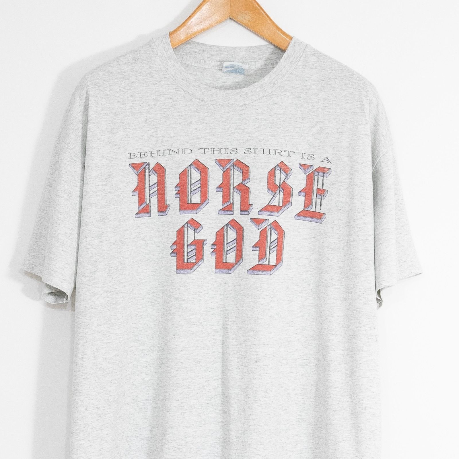 Vintage Vintage 90s Norse God Odin T Shirt Mens XL Nordic Mythology Size US XL / EU 56 / 4 - 2 Thumbnail