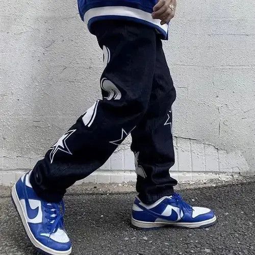 Japanese Brand × Vintage star print street pants Size US 31 - 4 Thumbnail