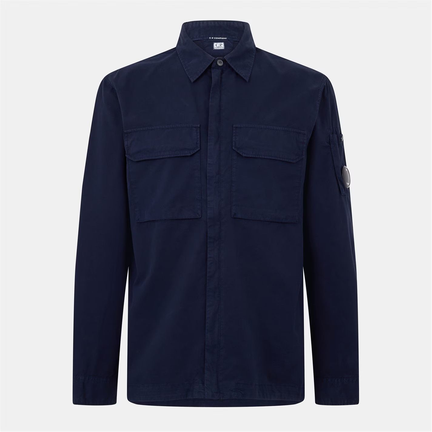 C.P. Company o1g2r1mq0426 Gabard Overshirt in Blue Size US S / EU 44-46 / 1 - 1 Thumbnail