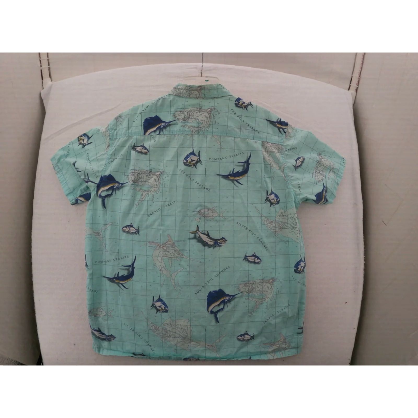 Vintage Columbia River Lodge Fishing Shirt Men Large Short Sleeve Blue Cotton Logo 90s Vintage Button-Down Size US L / EU 52-54 / 3 - 6 Thumbnail