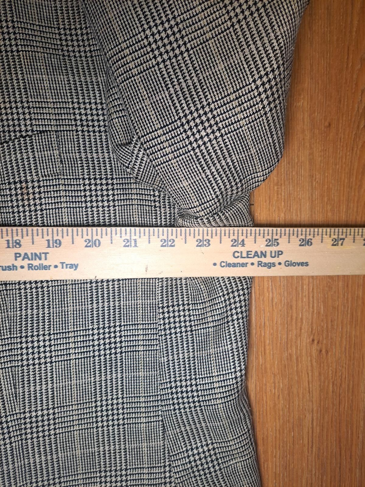 Polo Ralph Lauren Chaps Ralph Lauren Sport Coat Mens 48L Beige Glen Plaid Wool Size 48L - 9 Thumbnail