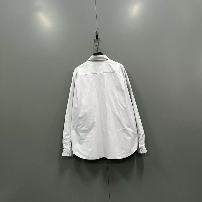 Balenciaga Balenciaga Solid Color Embroidered Logo Shirt Size US M / EU 48-50 / 2 - 2 Thumbnail